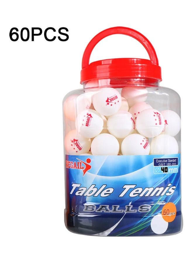 60-Piece Table Tennis Training Balls 40mm