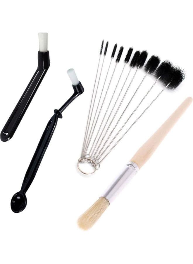 13-Piece Coffee Cleaning Brush Set Multicolour