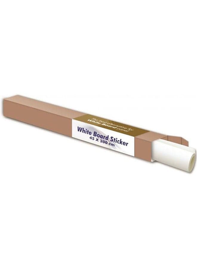 Whiteboard Sticker Wall Paper Decor Removable Vinyl White Chalkboard. Black 45X200cm
