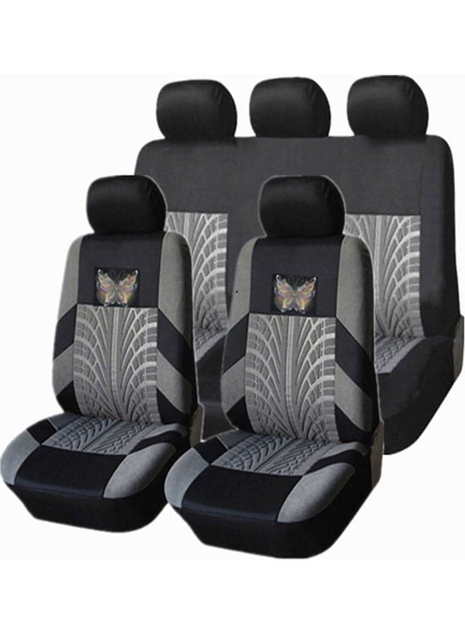 9-Piece Universal Car Front And Rear Seat Cover Set