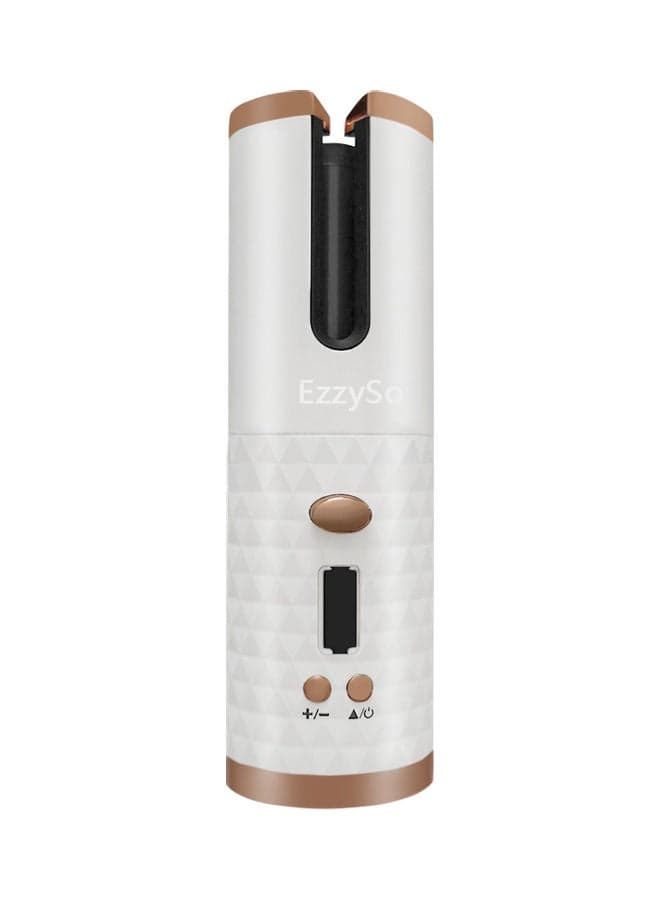 Rechargeable Mini Wireless Automatic Hair Curler White 250grams