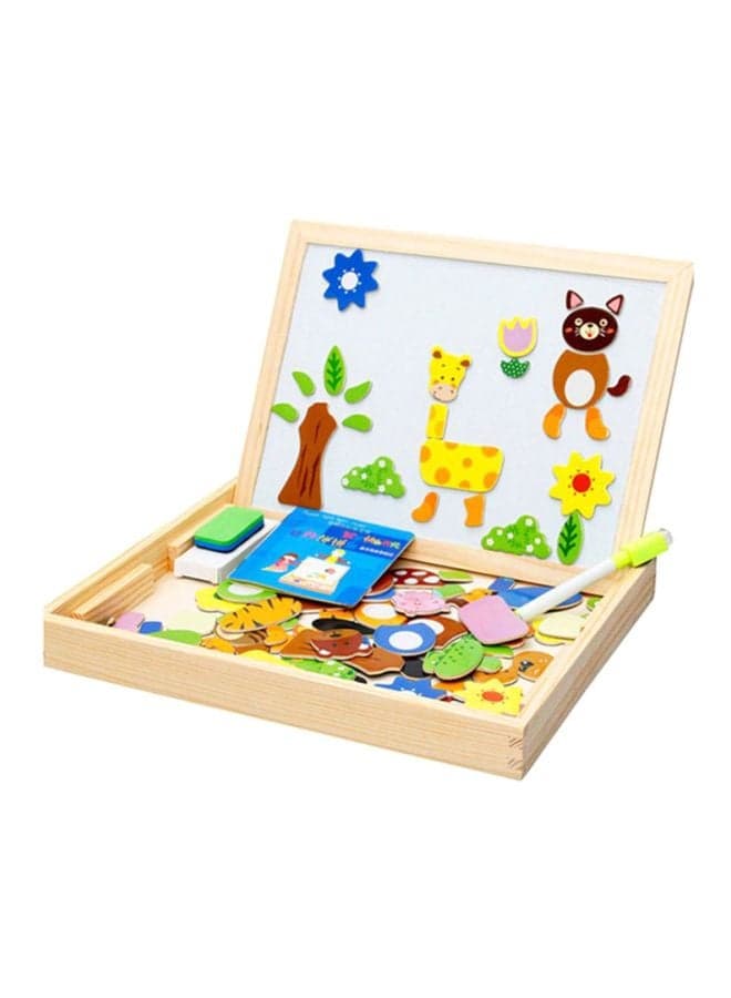 Wooden Magnetic Puzzle Board 30x23x3.8cm
