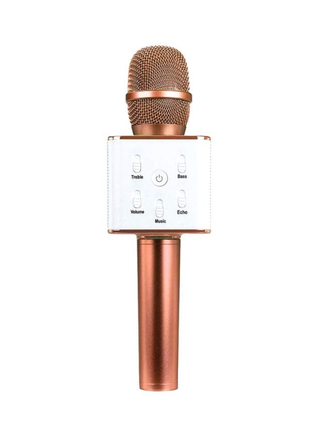 Q7 Bluetooth Karaoke Speaker Microphone ZZP61118821GD_U00491 Gold/White