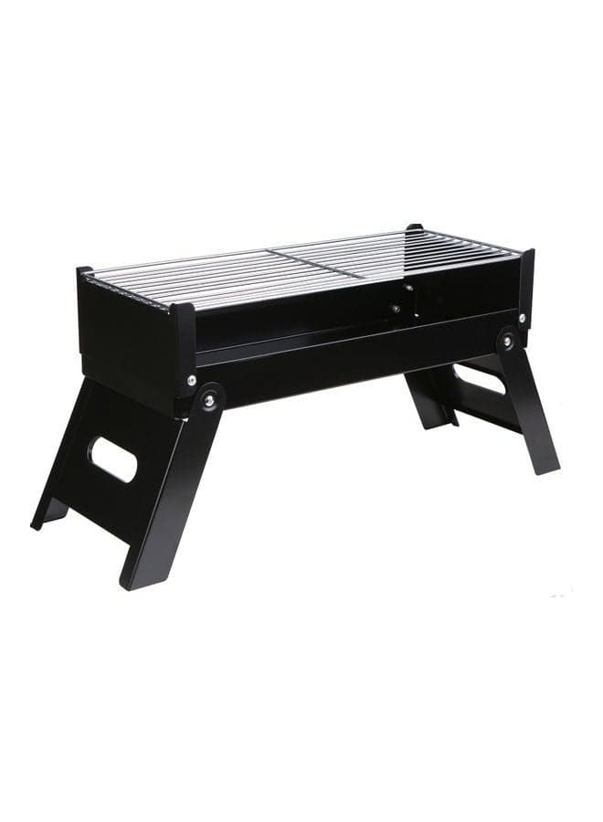 Folding Charcoal Grill Black