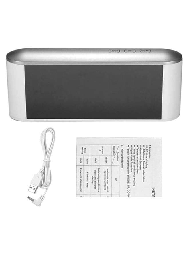 Multi-Functional LED Digital Alarm Clock White/Black