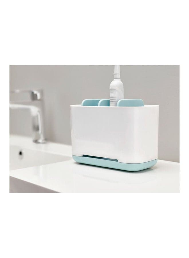 Toothbrush Holder White/Blue 17 x 8.5 x 12.8cm