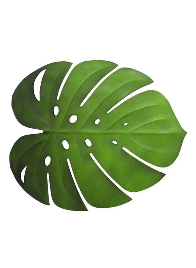 Leaf Shaped Tablemat Green 46 x 39cm