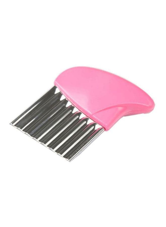 Stainless Steel Potato Strip Cutter Pink/Silver 10x8cm