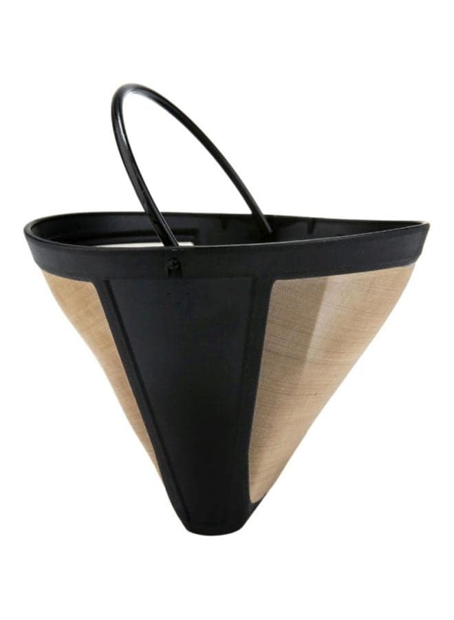 Cone Shaped Reusable Coffee Filter Black/Brown 6x9x12cm