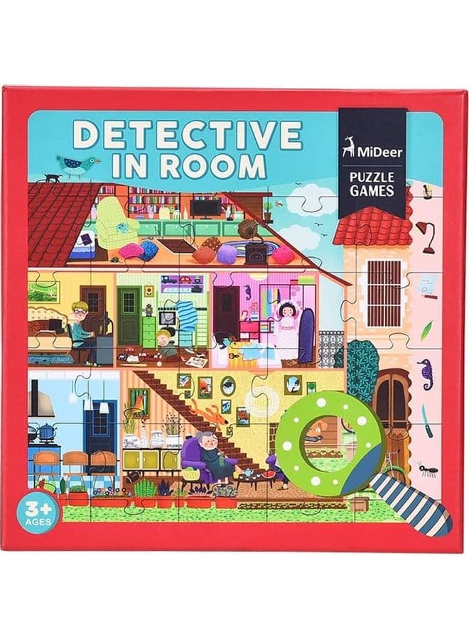 42-Piece Detective In Room Puzzle Game