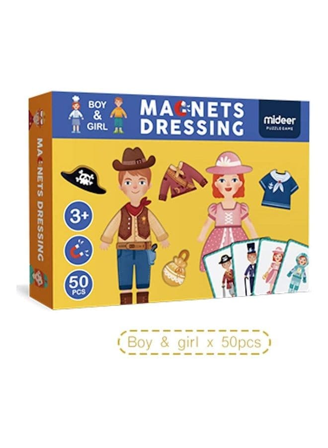50-Piece Magnets Dressing Puzzle Game