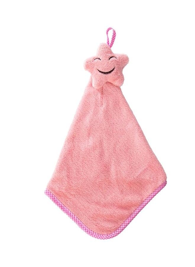 Cartoon Star Design Hand Towel Pink