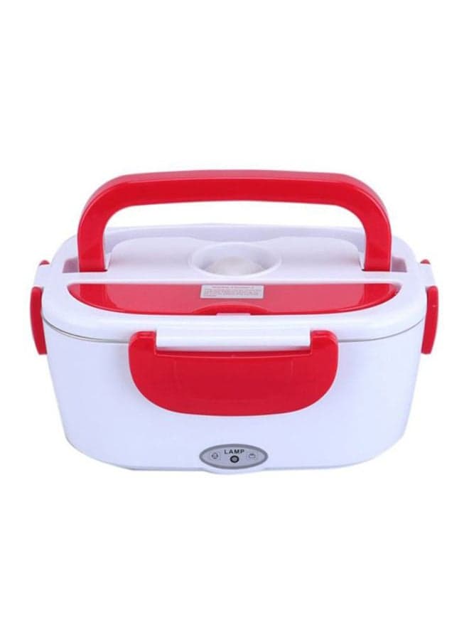 Portable Electric Heating Lunch Box White/Red 238x170x108mm
