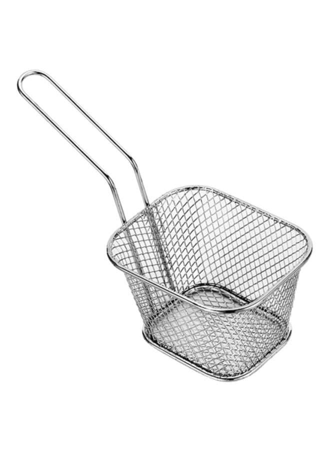 Stainless Steel Frying Basket Silver