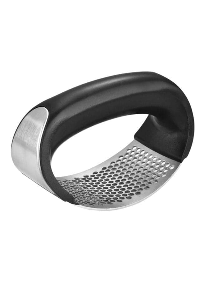 Stainless Steel Ginger Crusher Squeezer Silver/Black