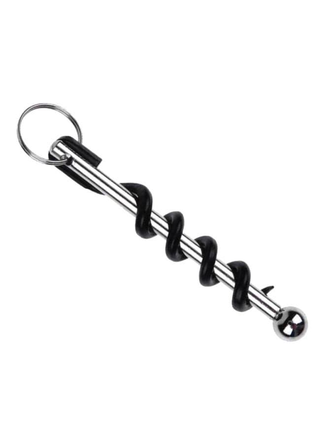 Stainless Steel Bottle Opener Silver/Black 3.3x6.8cm