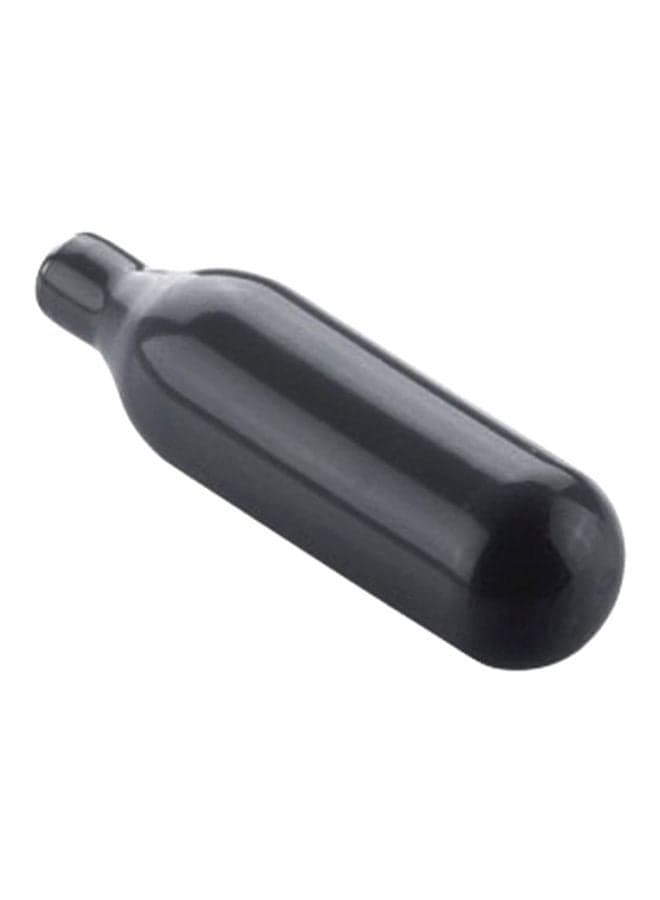 10-Piece Disposable Whipped Charges Delicia Set Black 7x3.8x9.4cm