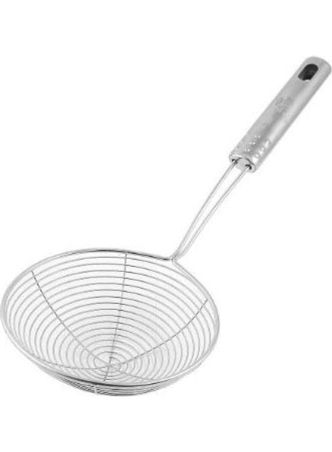 Colander Mesh Ladle For Kitchen Cookware Silver 31cm