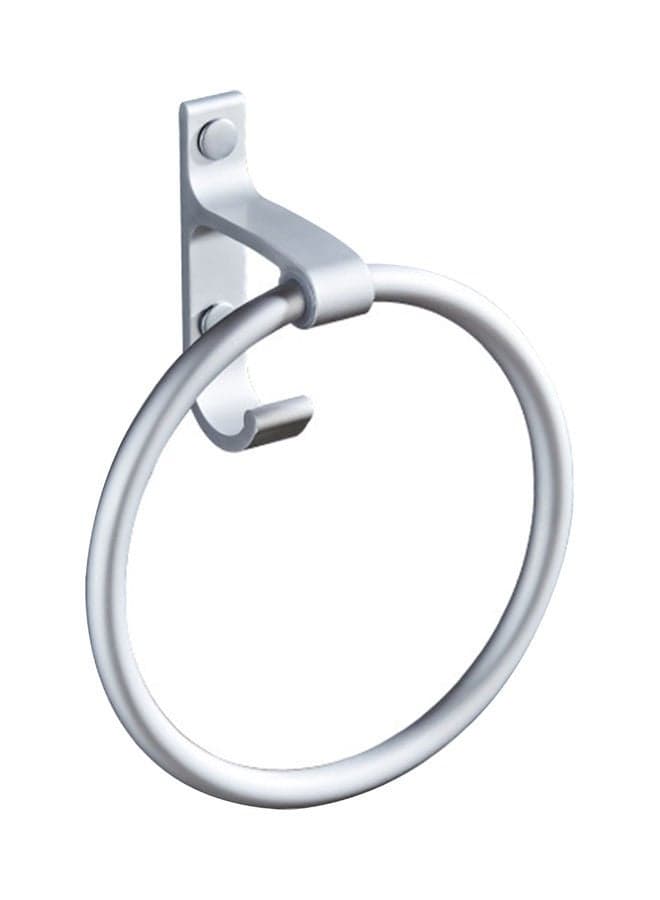 Ring Shaped Towel Hanger Silver 16 X 7 X 16cm