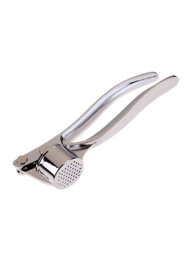 Garlic Hand Press Strainer Silver 15 x 4cm