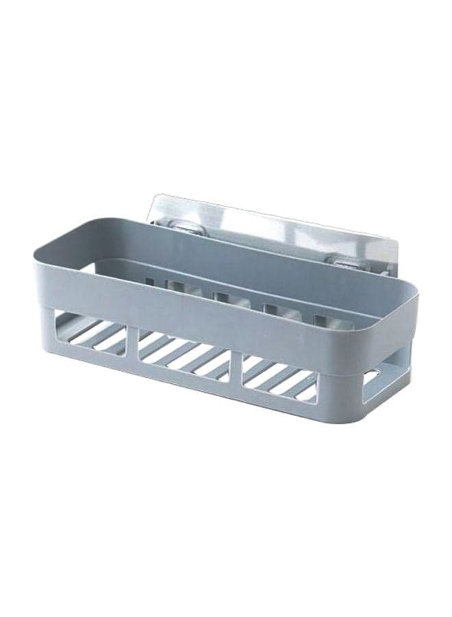 Wall Mounted Plastic Rack Grey 26x6x10cm