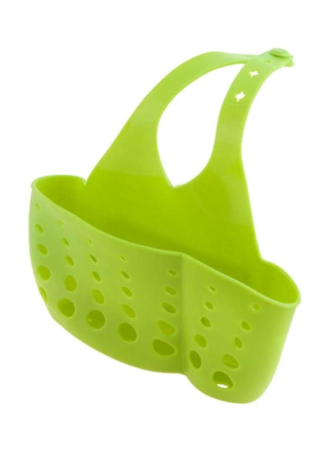 Adjustable Kitchen Storage Basket Green 20x4.5x12cm