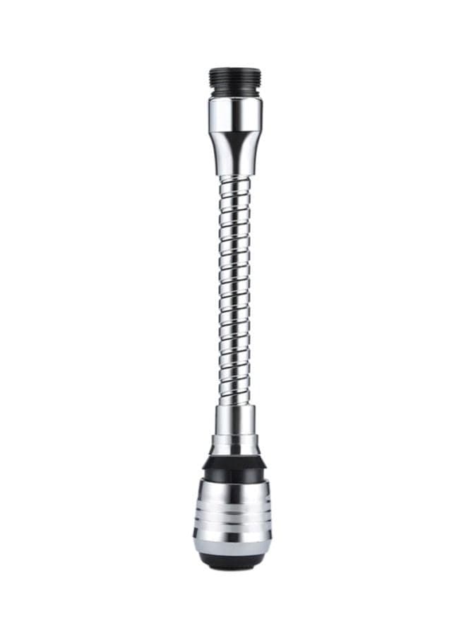 Rotatable Water Saving Tap Bubbler Filter Silver/Black 24x6x3cm