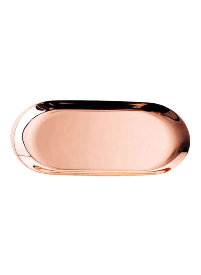Oval Shape Plate Rose Gold 18x8cm
