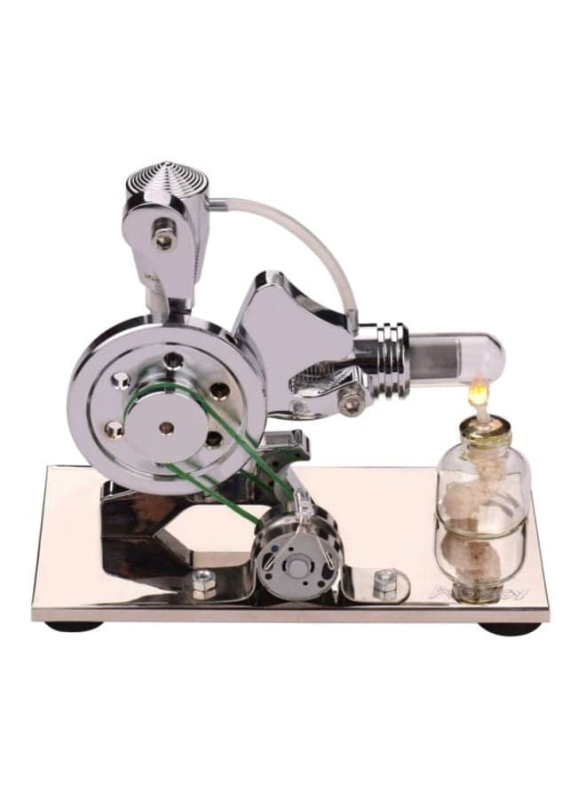 Hot Air Stirling Engine Motor Model Building Kit Silver/Rose Gold