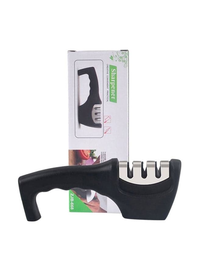 Kitchen Knife Sharpener Black/Silver 20.5x7.5cm