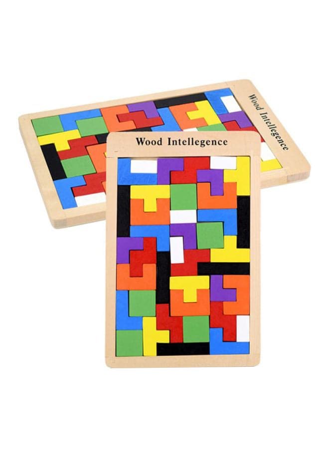 Wooden Tangram Jigsaw Building Blocks 10x10x10cm