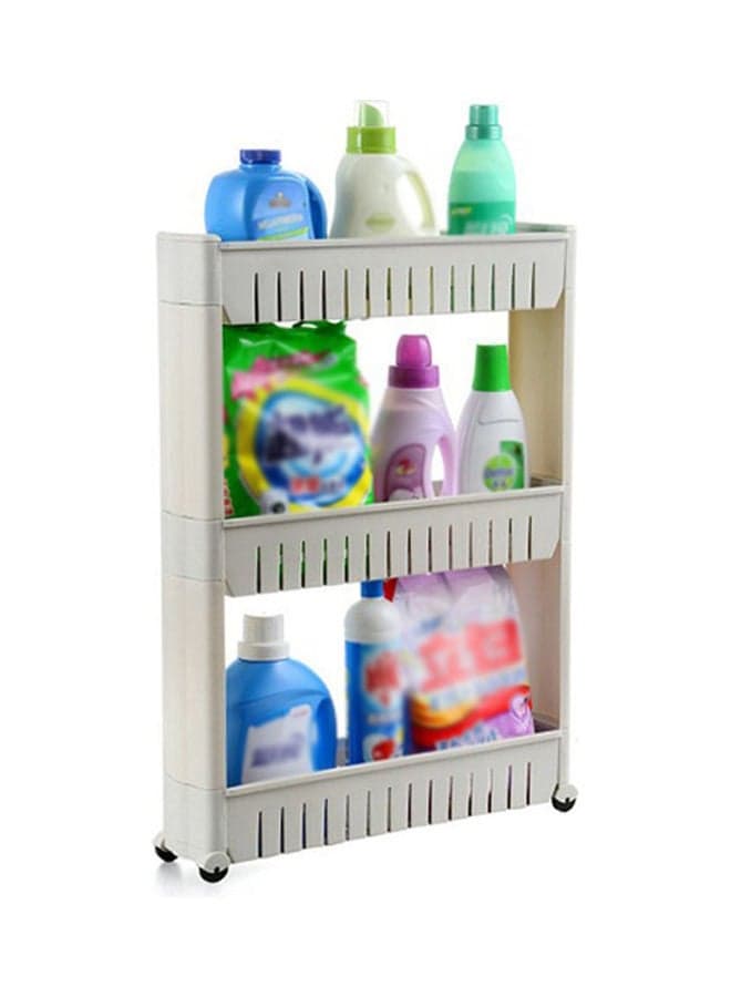 3 Tier Storage Rack Storage Tower White