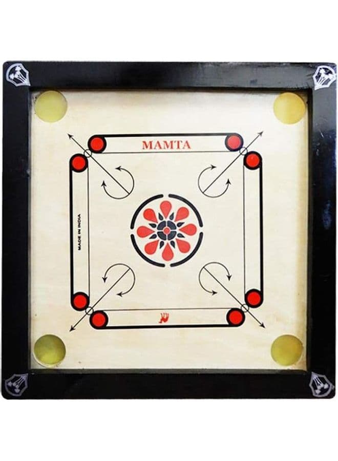Wooden Carrom Board With Coins / Striker / Powder 4 Players