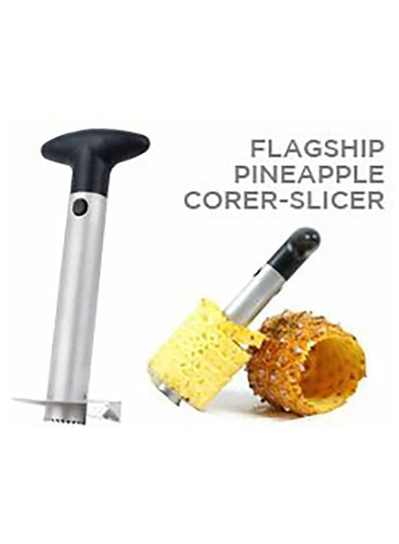 Easy Fruit Stainless Steel Pineapple Corer Slicer Silver/Black 18.6x9.4x8.8cm