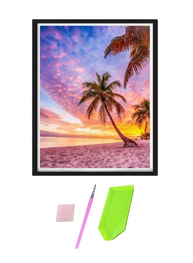 Premium Full Drill DIY Diamond Painting Kit Pink/Blue/Green
