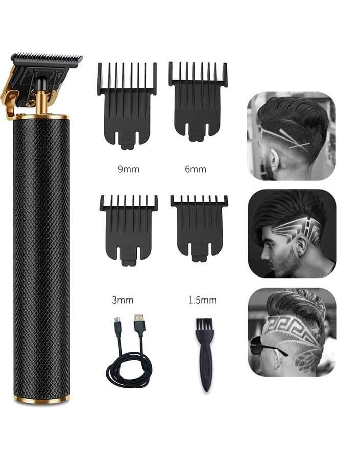 Waterproof Rechargeable Electric Pro Li Clippers Black/Gold 8.9x6.69x2.2inch