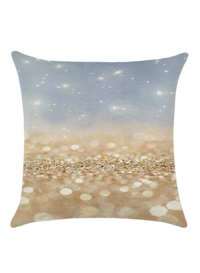Sky & Sand Printed Cushion Cover Cotton Blend Multicolour 45 x 45cm