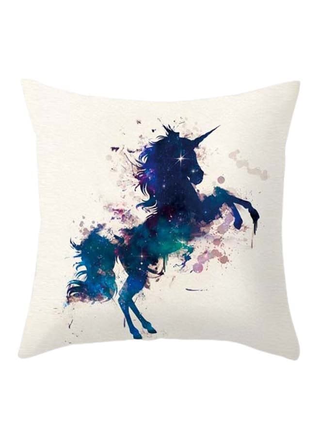 Unicorn Printed Cushion Cover cotton_blend Multicolour 45 x 45cm