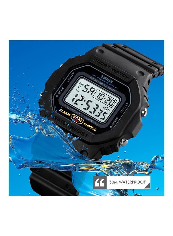 Men's Sports Water Resistant Digital Watch With Alarm