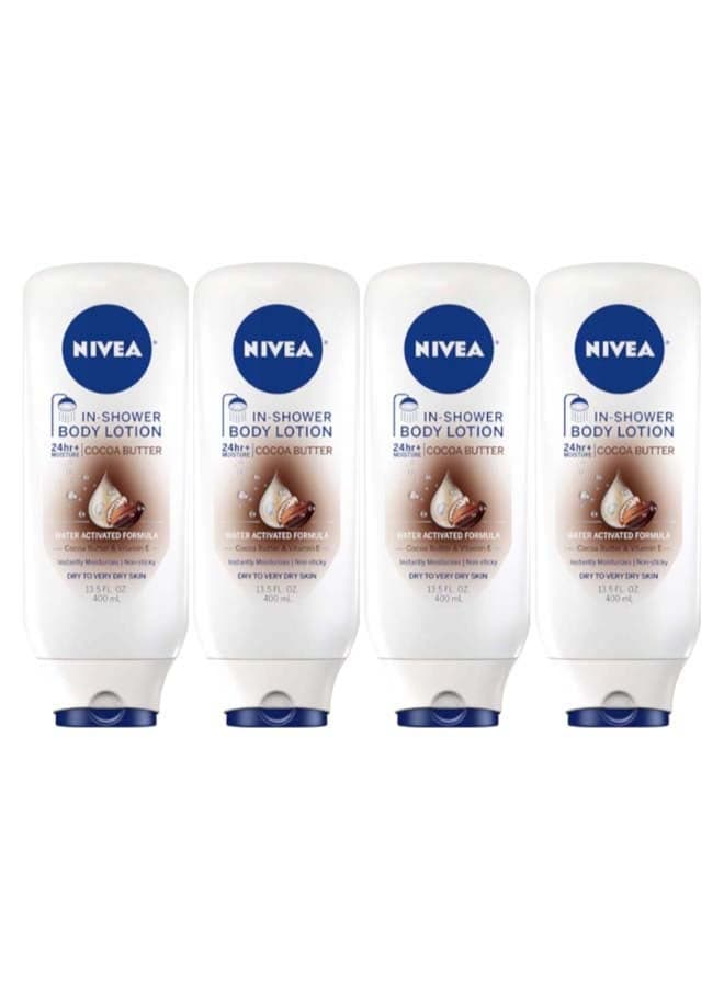 4-Piece In-Shower Body Lotion Set 1600ml