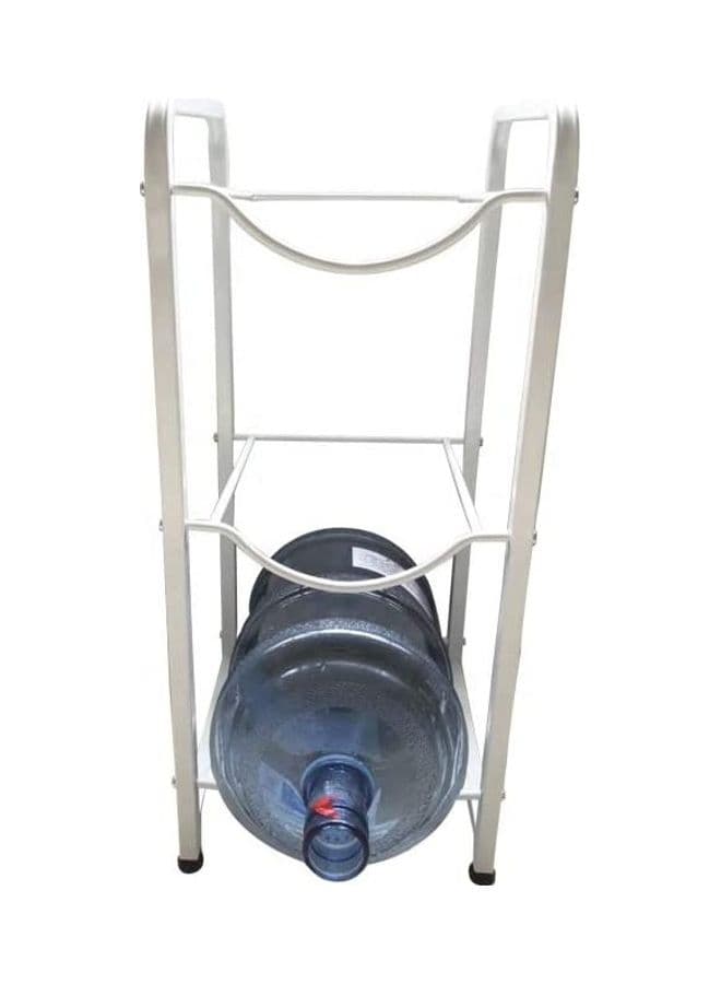 3-Rack Gallon Storage Shelf Silver 29inch
