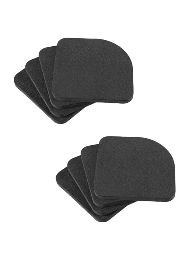 8-Piece Washing Machine Shock Proof Anti Vibration Pad Black