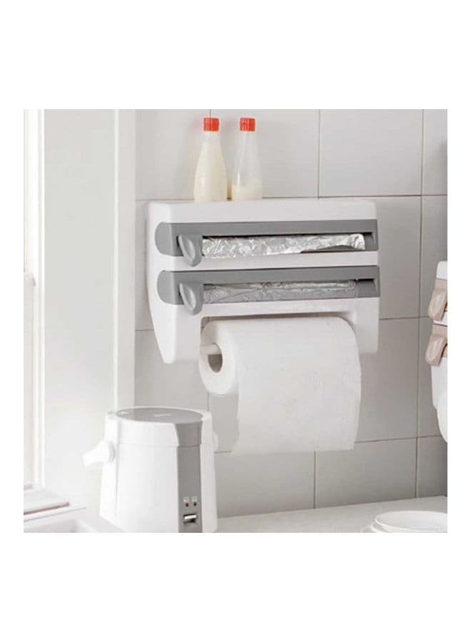 Storage Rack Grey/White 39x24x10cm