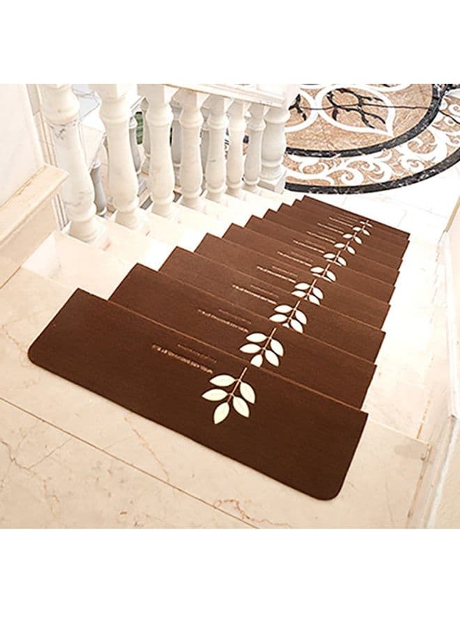 Luminous Non-Slip Stair Mat Coffee Clover 70x22x4.5cm