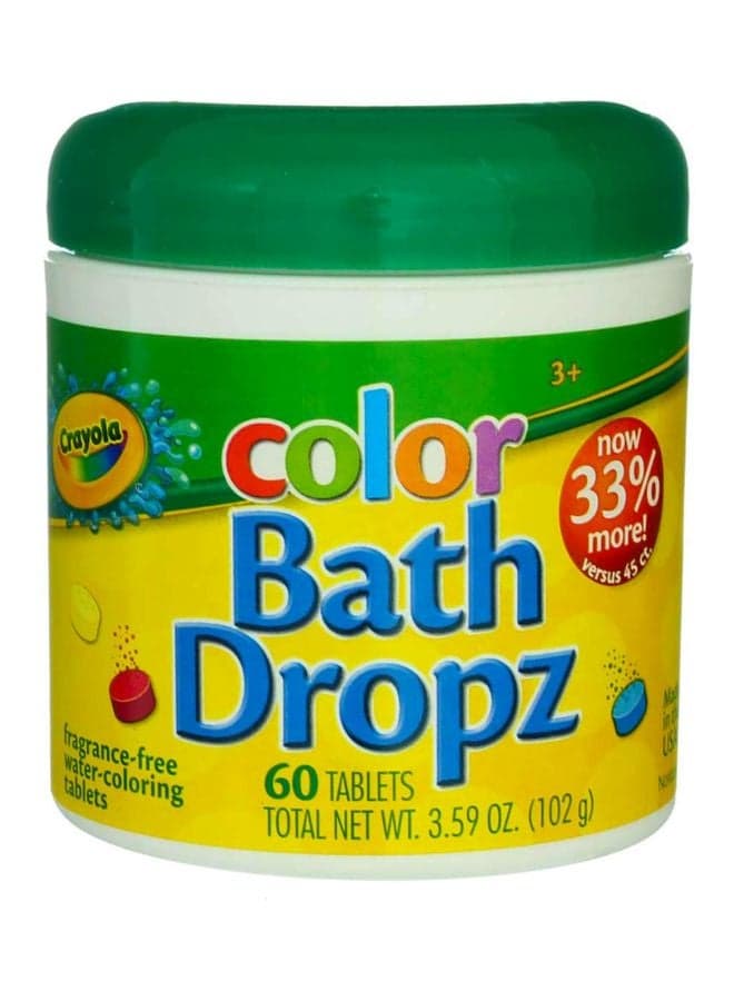 3-Piece Color Bath Dropz Jar Multicolour