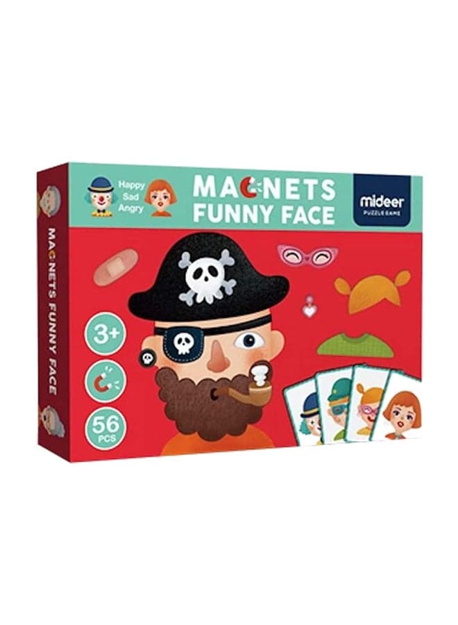56-Piece Magnets Funny Face Puzzle