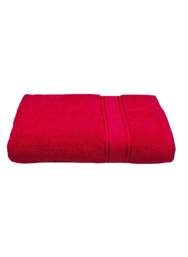 Cotton Bath Towel Red 70x140cm