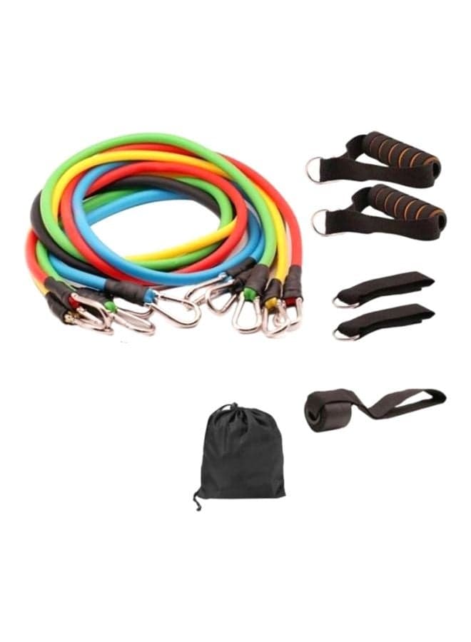 11-Piece Fitness Resistance Band Set