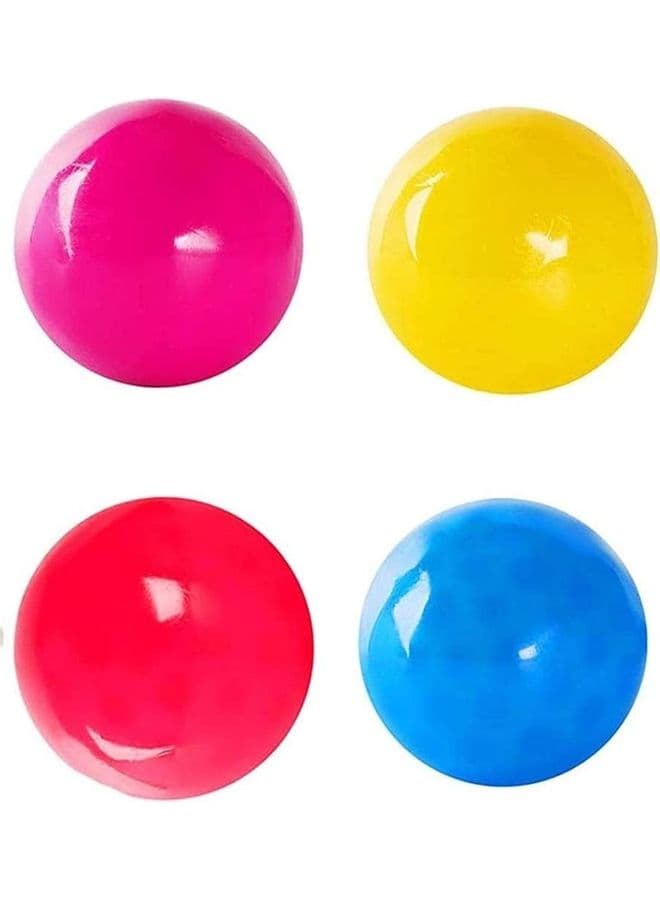 4-Piece Glowing Stress Relief Sticky Balls