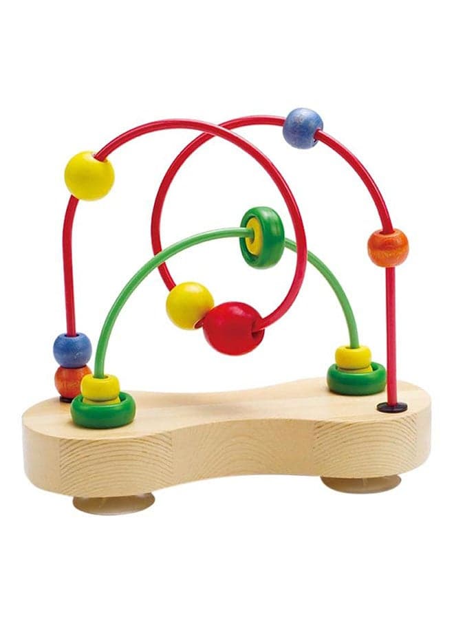 Award Winning Double Bubble Wooden Bead Maze Multicolor, L: 3.5, W: 8.5, H: 7.6 inch